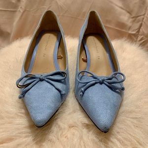 Zara Suede Kitten Pumps